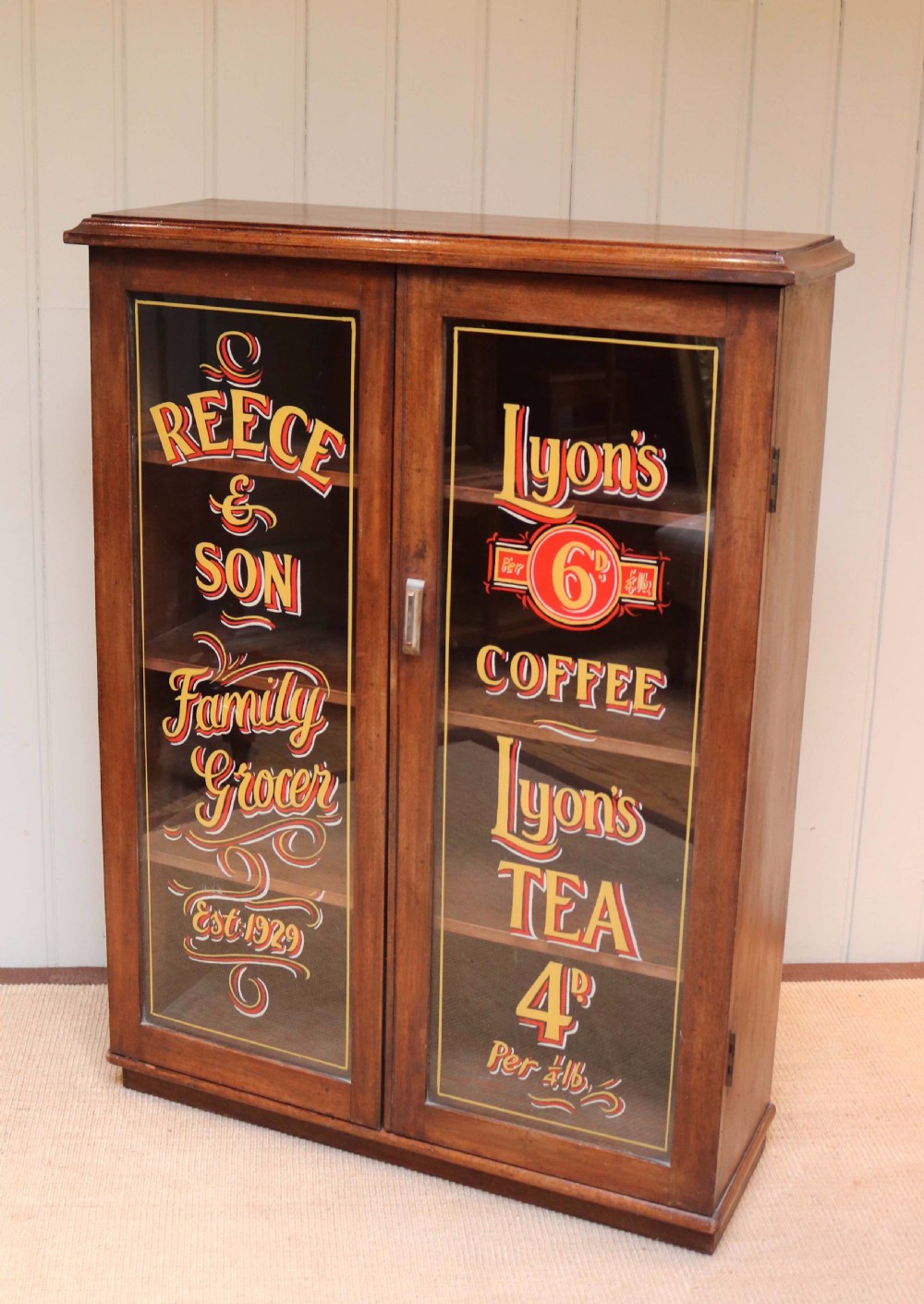 Mahogany Two Door Shop Display Bookcase View VI
