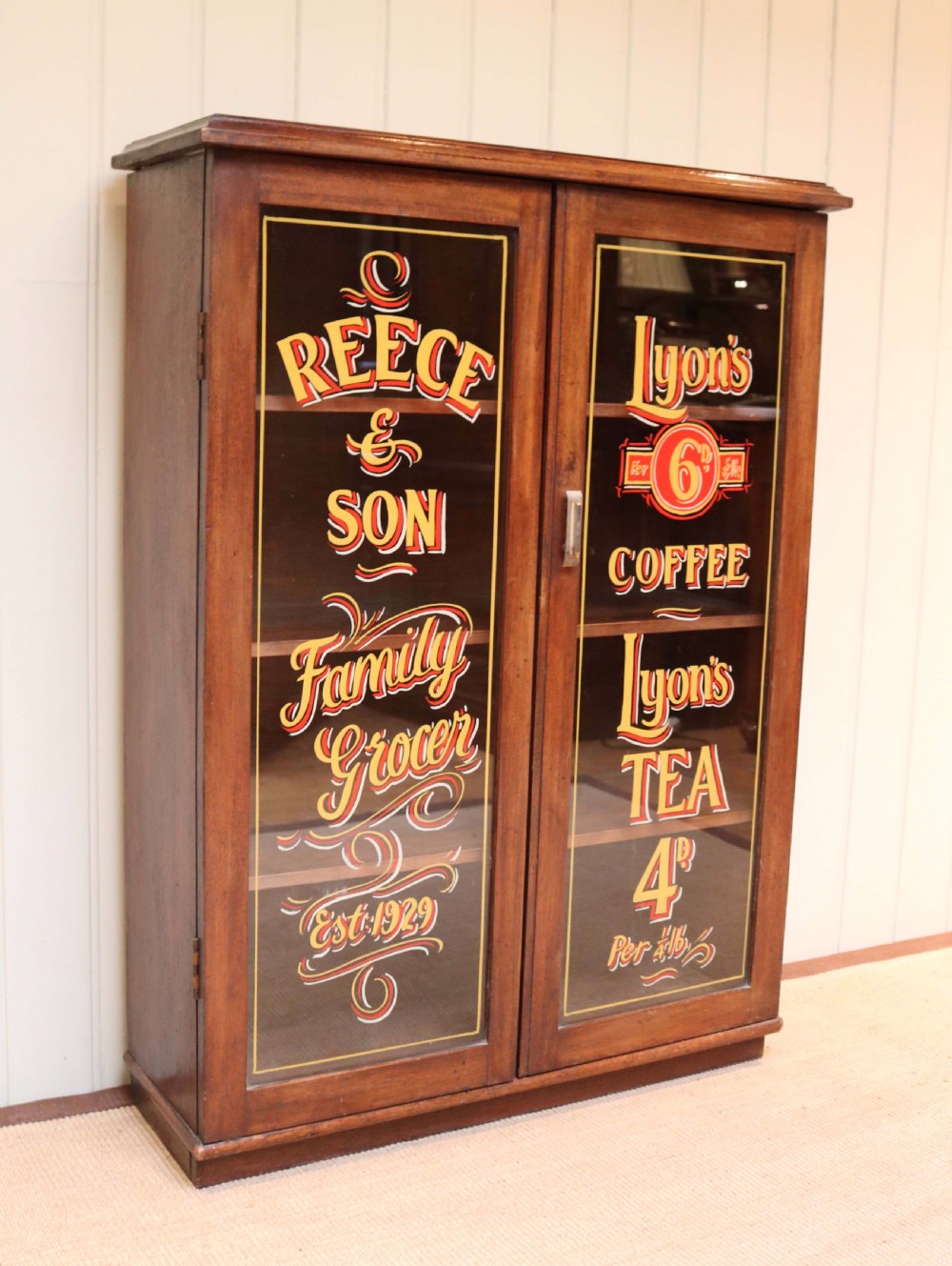 Mahogany Two Door Shop Display Bookcase View VIII