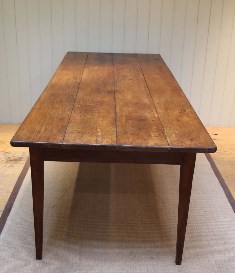 French Oak Farmhouse Table With Two Drawers View VII