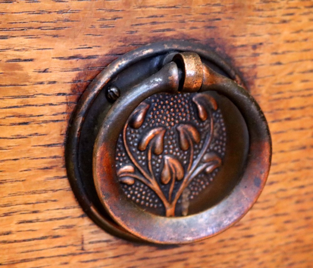 Oak Arts And Crafts Dressing Chest View VII