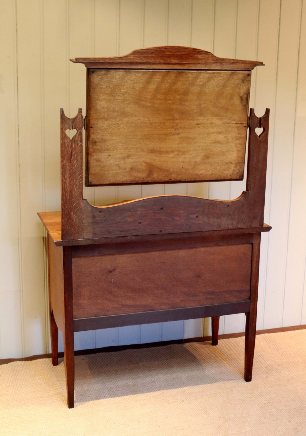 Oak Arts And Crafts Dressing Chest View IX