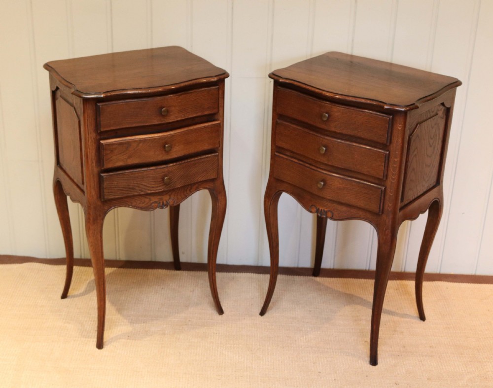 Pair Of French Oak Bedside Cabinets View IV