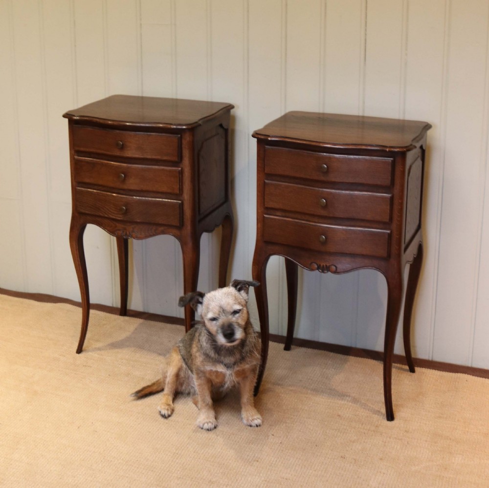 Pair Of French Oak Bedside Cabinets View VIII