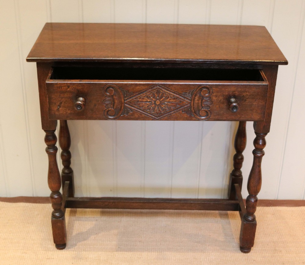 Oak Side Table  View V