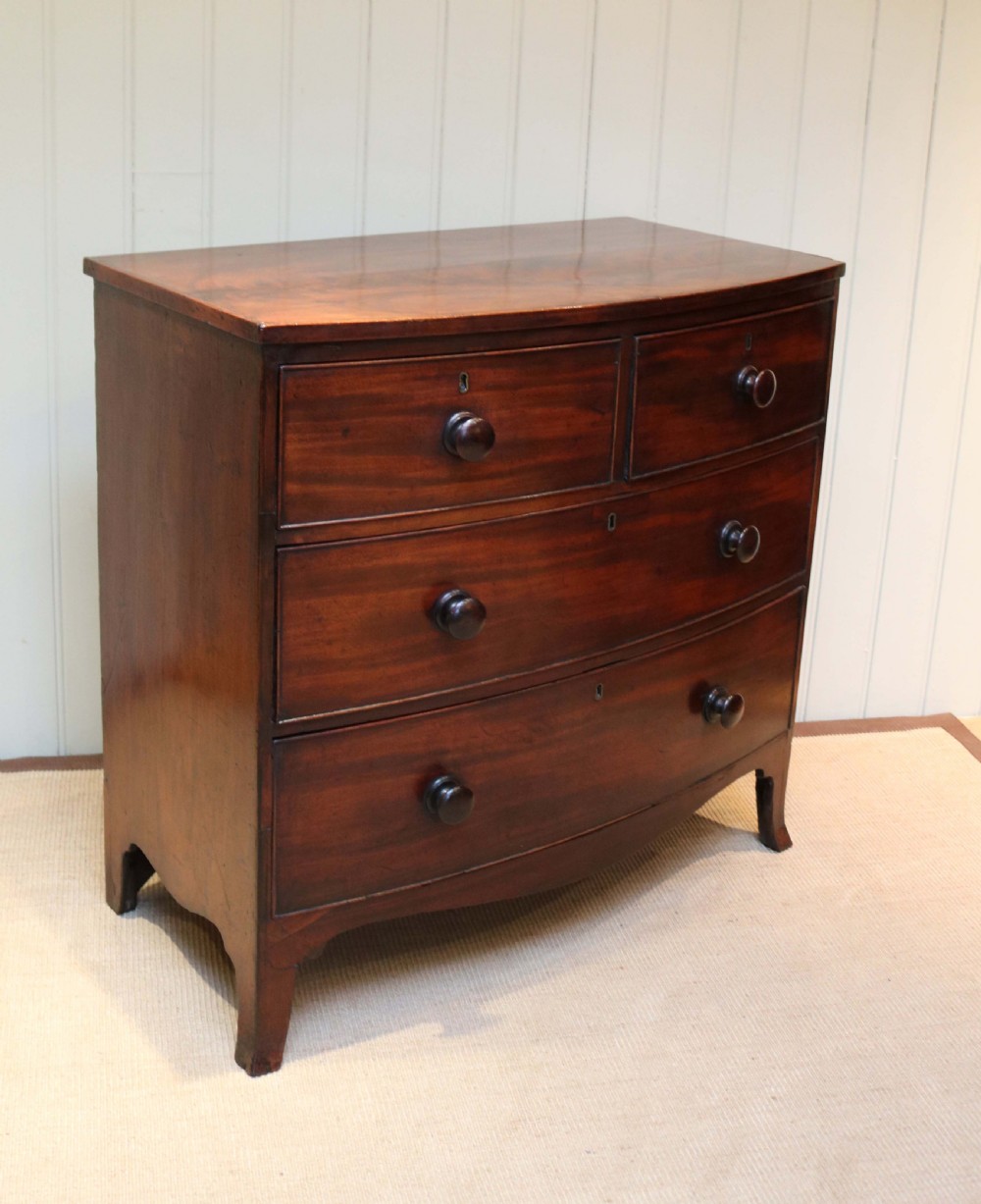 Bow Front Mahogany Chest Of Drawers  View IV