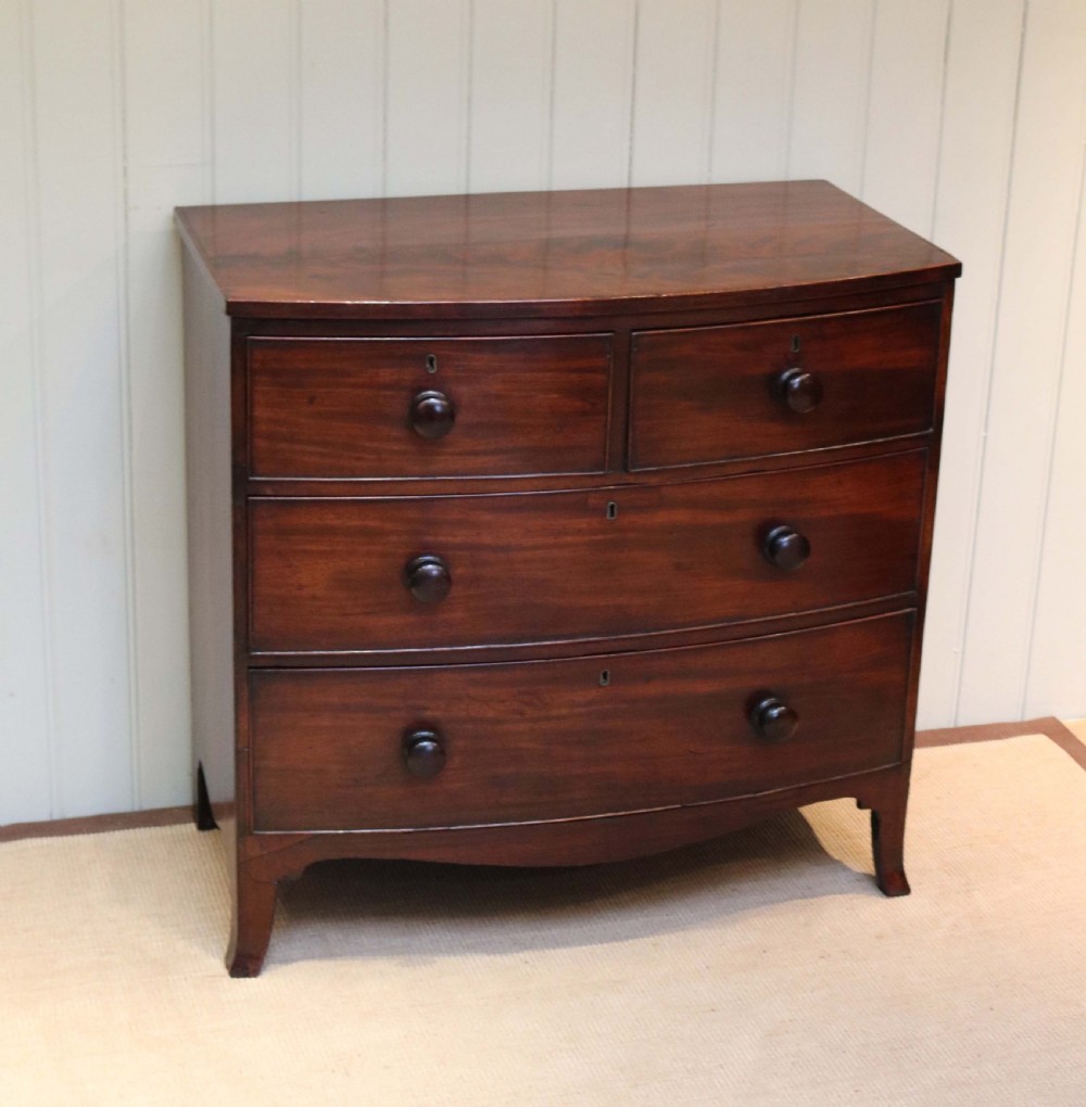 Bow Front Mahogany Chest Of Drawers  View VII