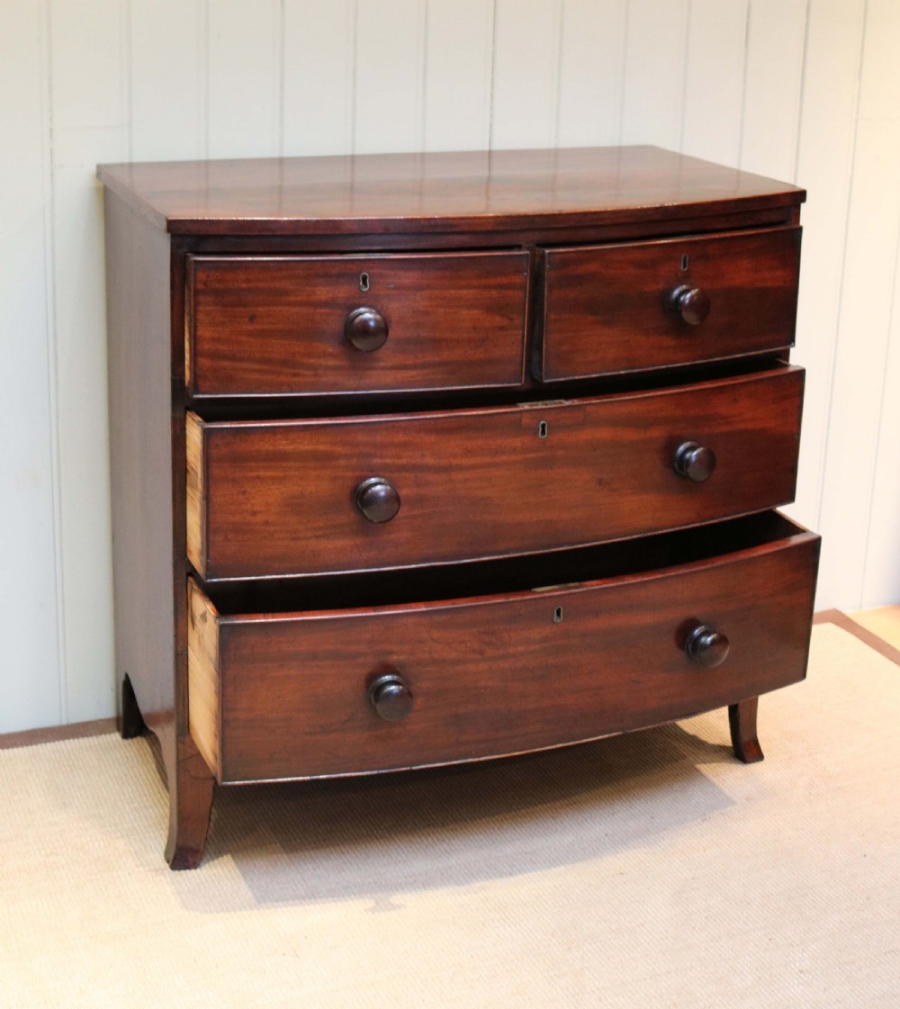 Bow Front Mahogany Chest Of Drawers  View VIII