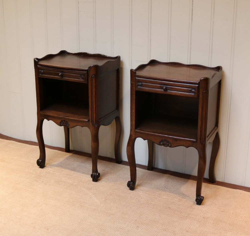 Pair Of French Oak Bedside Cabinets View IV