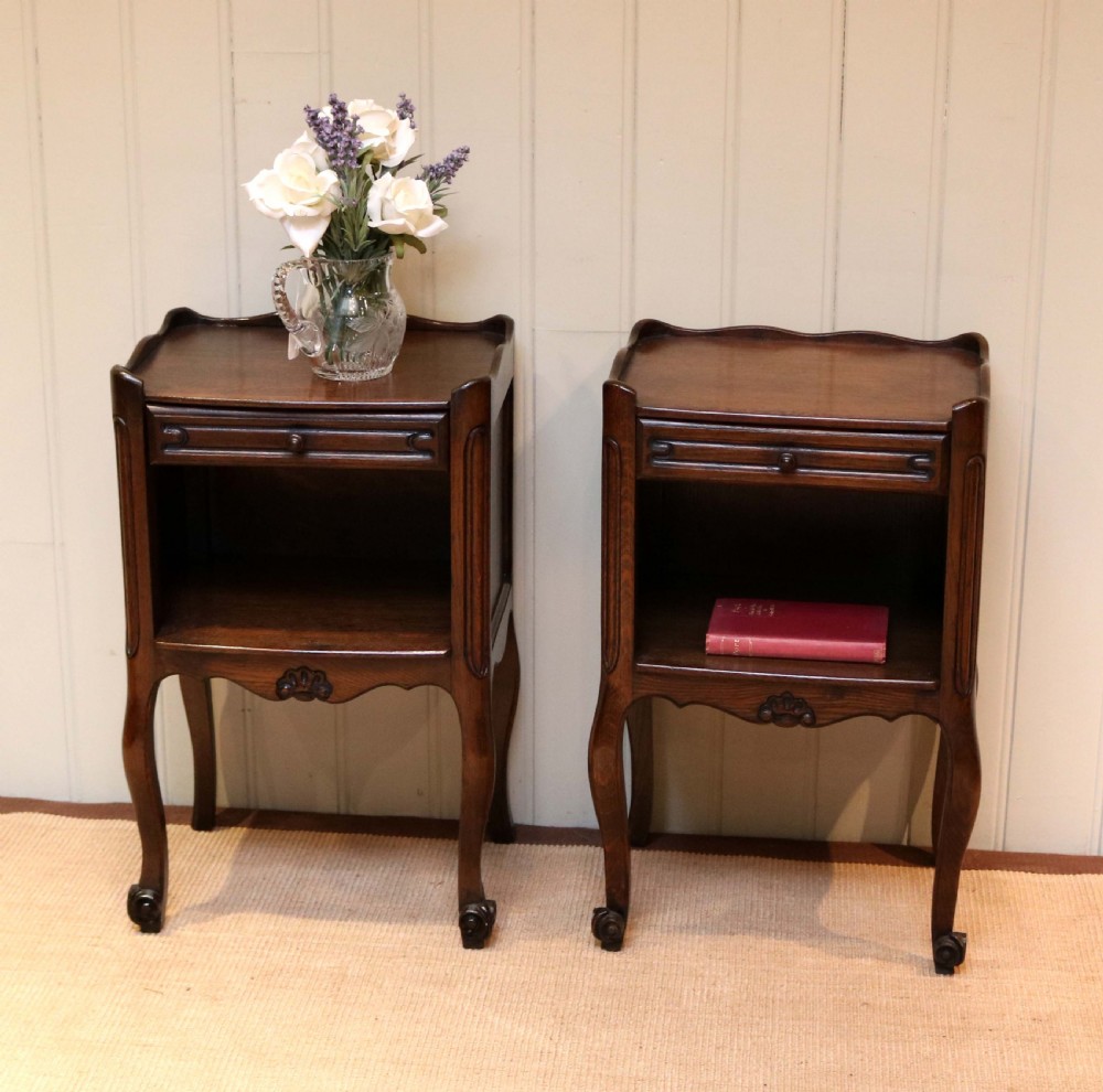 Pair Of French Oak Bedside Cabinets View VII