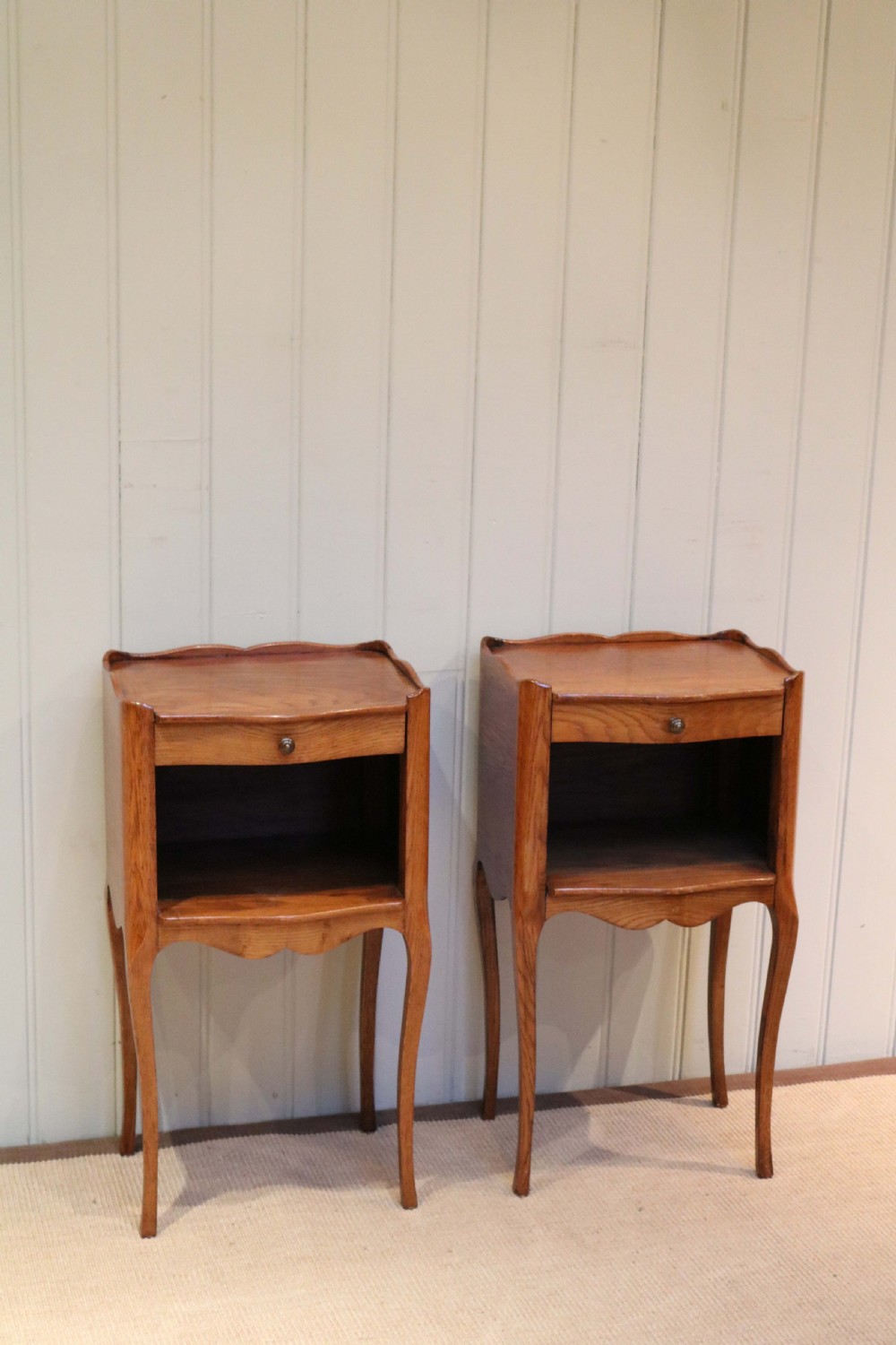 Pair of French Oak Bedside Cabinets  View II