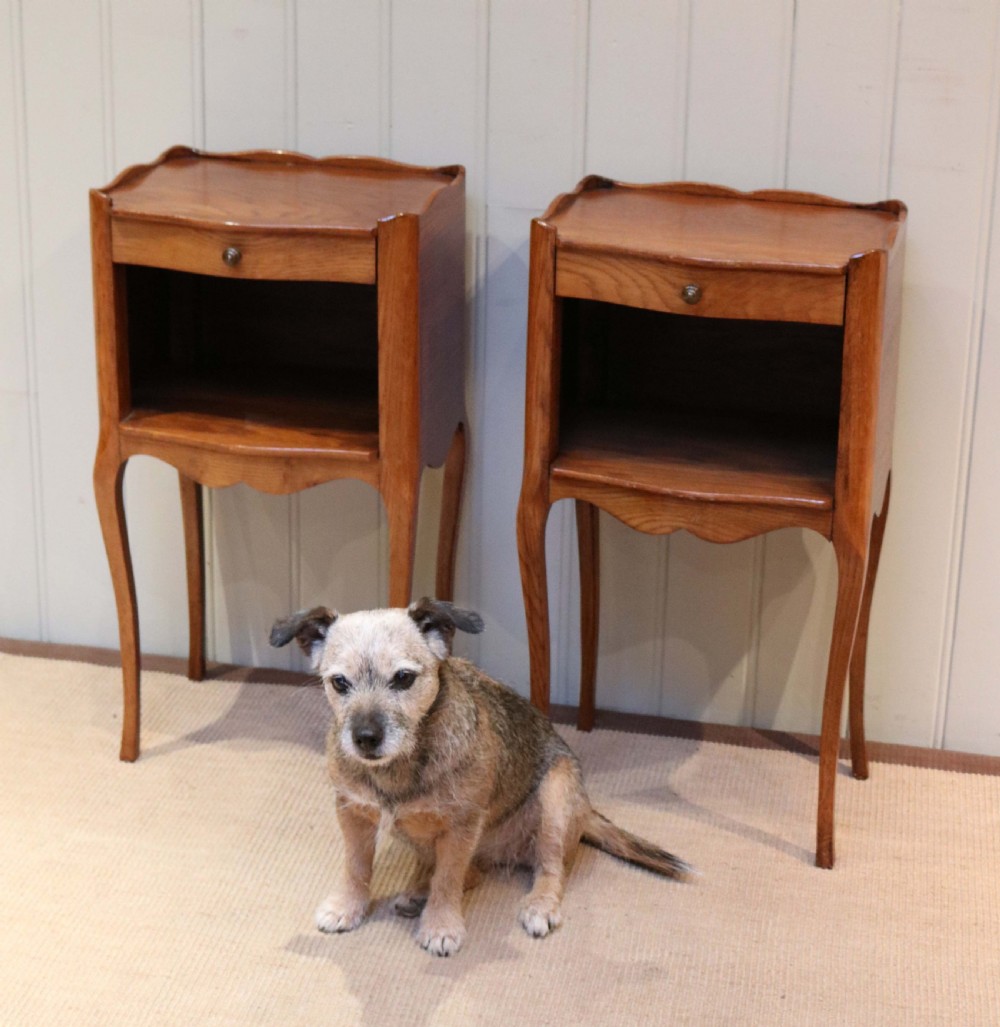 Pair of French Oak Bedside Cabinets  View IV