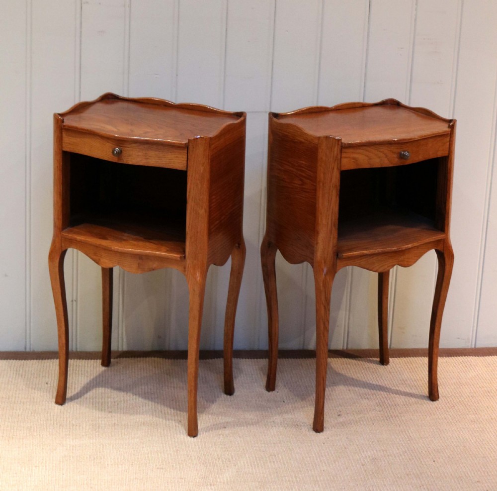 Pair of French Oak Bedside Cabinets  View VI