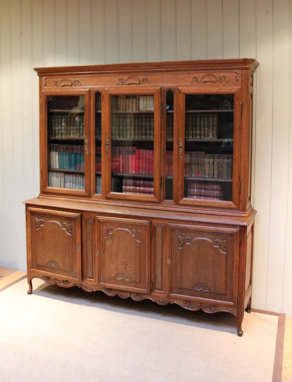 French Oak Cabinet Bookcase View IV