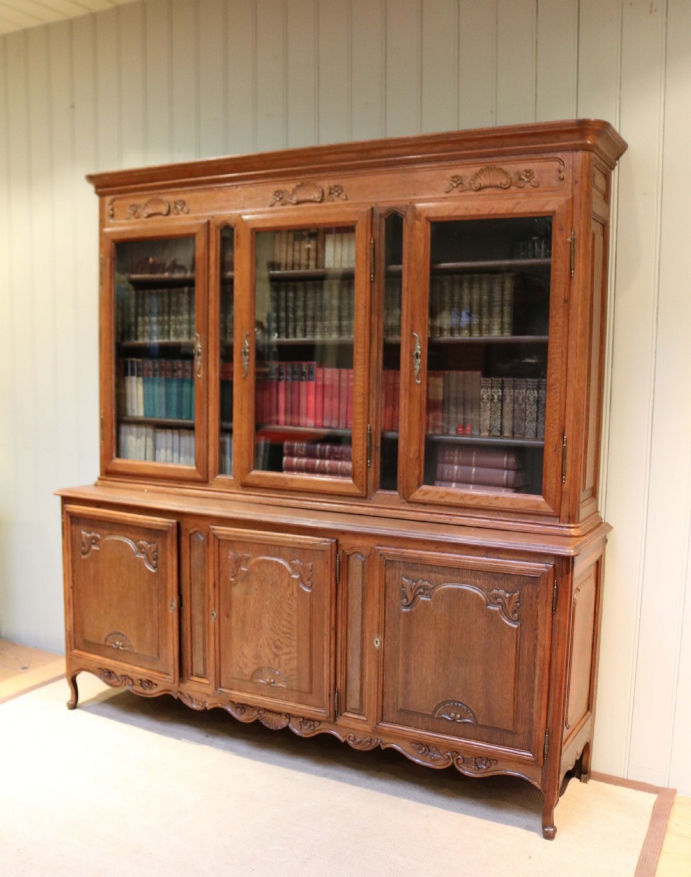French Oak Cabinet Bookcase View V