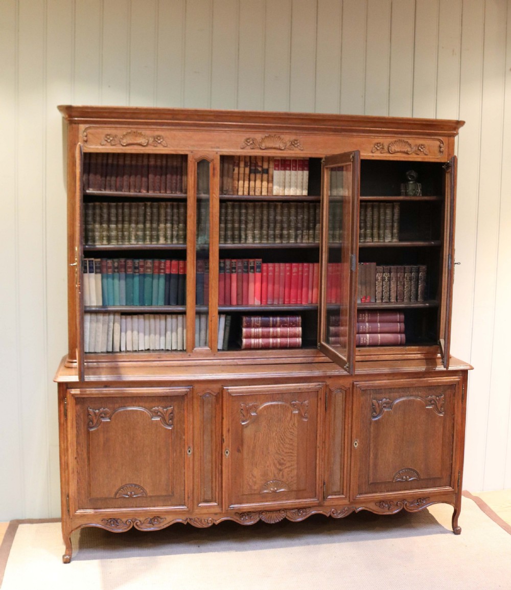 French Oak Cabinet Bookcase View VI