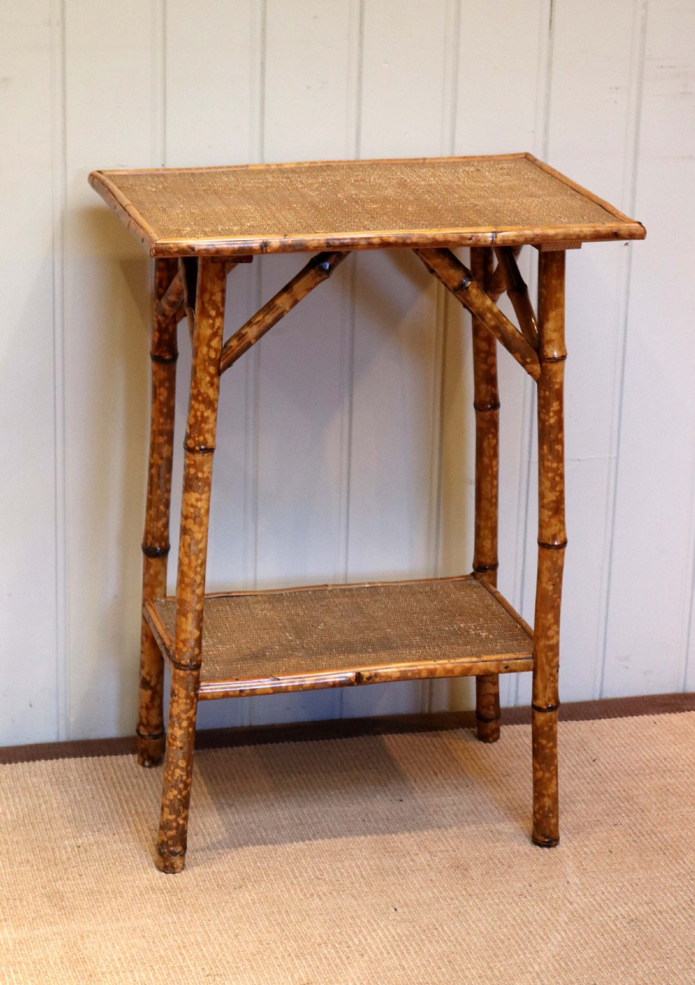 Victorian Two Tier Bamboo Table  View II