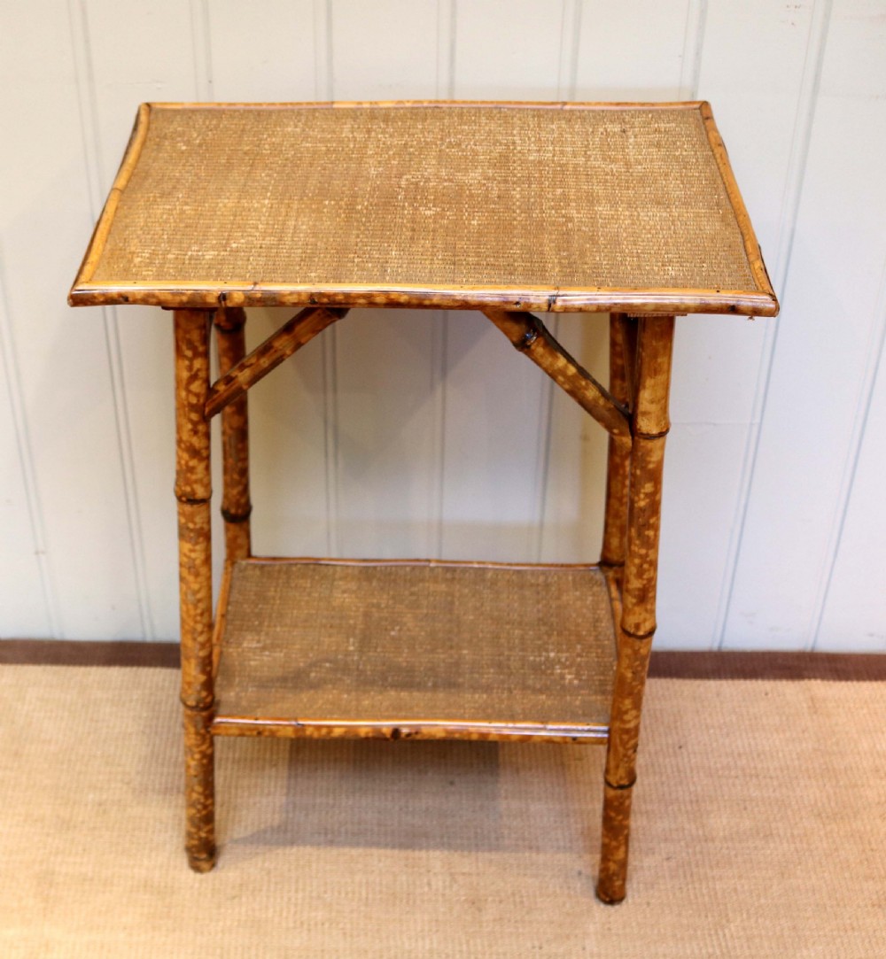 Victorian Two Tier Bamboo Table  View VI