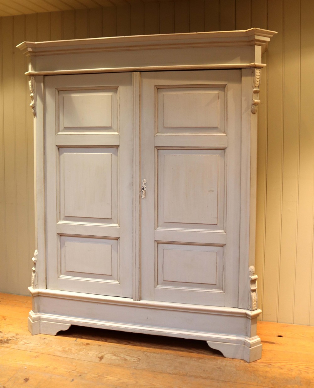 Late 19th Century Continental Painted Wardrobe View II