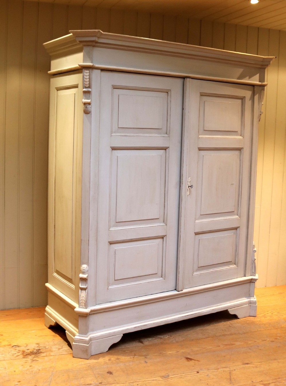 Late 19th Century Continental Painted Wardrobe View IV