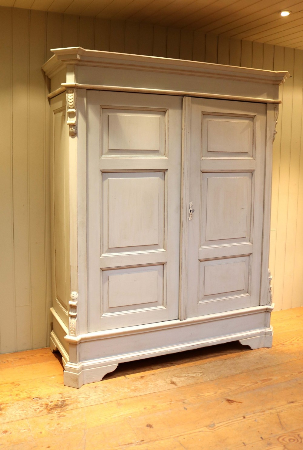 Late 19th Century Continental Painted Wardrobe View VI