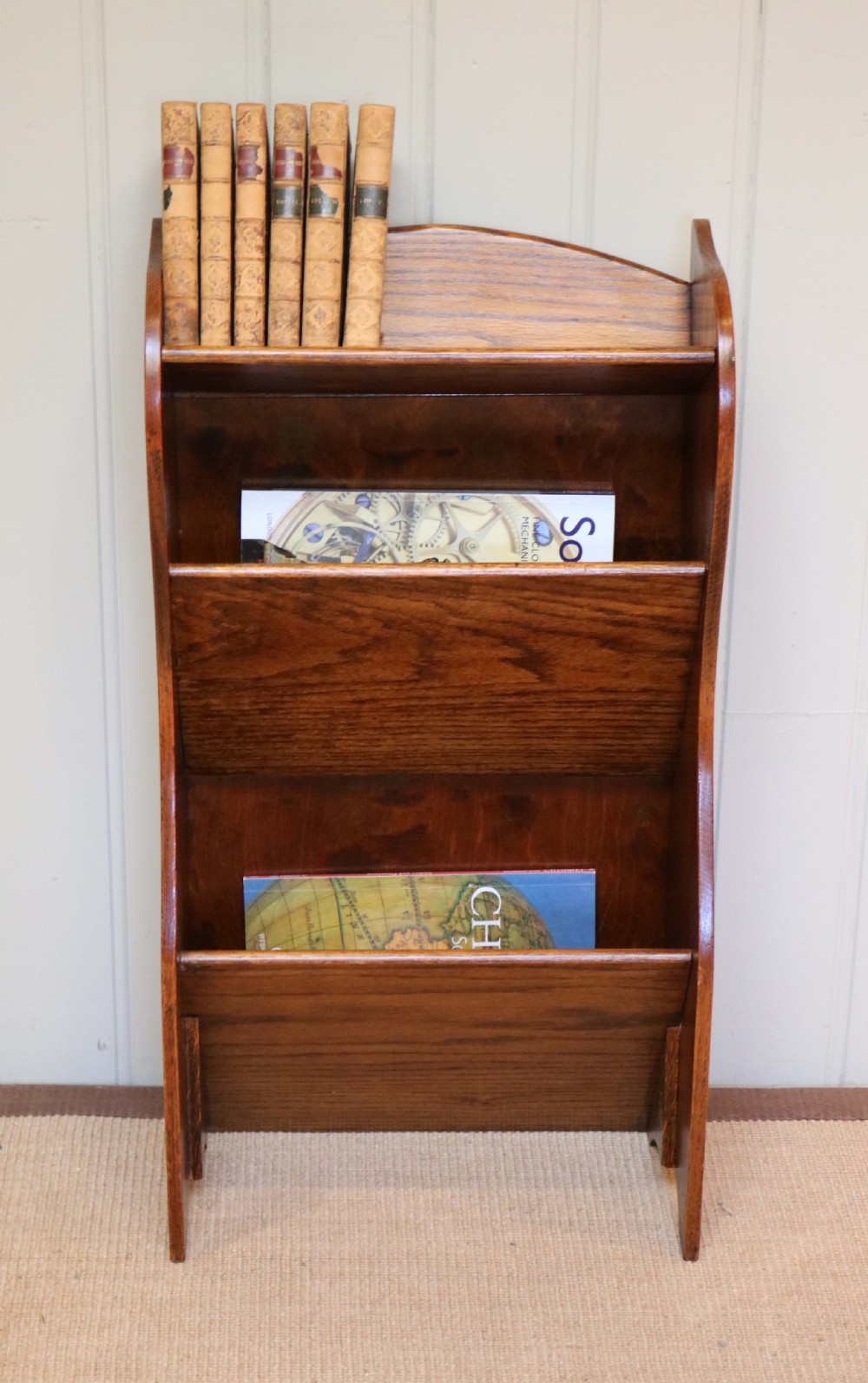Edwardian Oak Magazine Stand  View III
