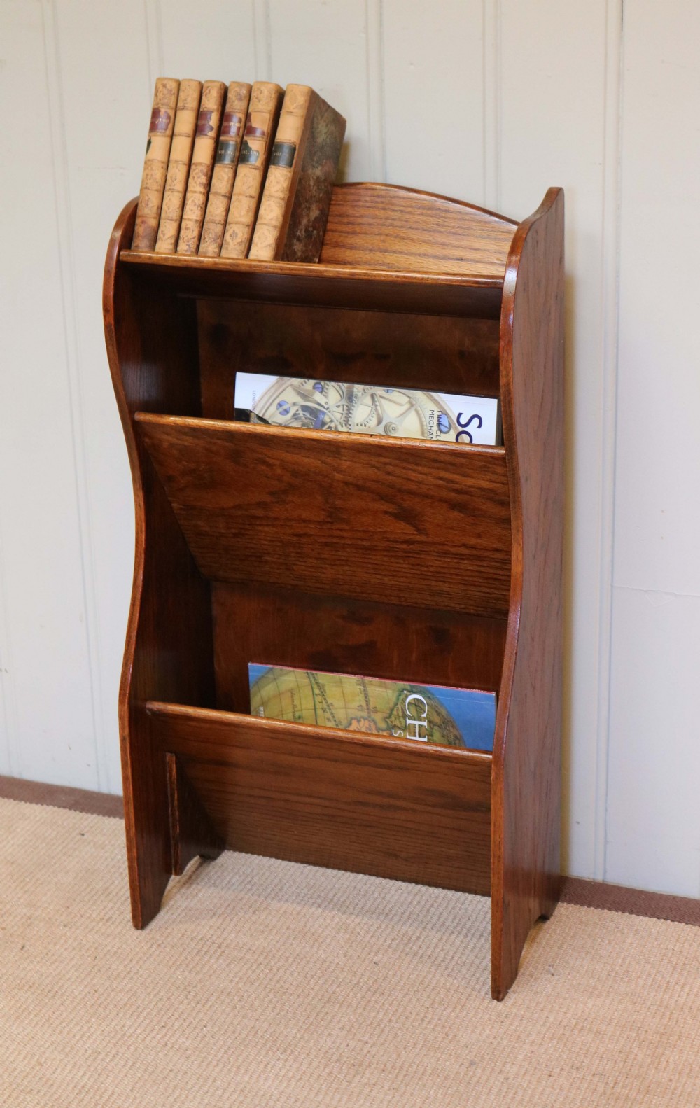 Edwardian Oak Magazine Stand  View IX