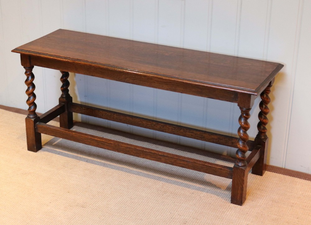 Low Oak Table View III