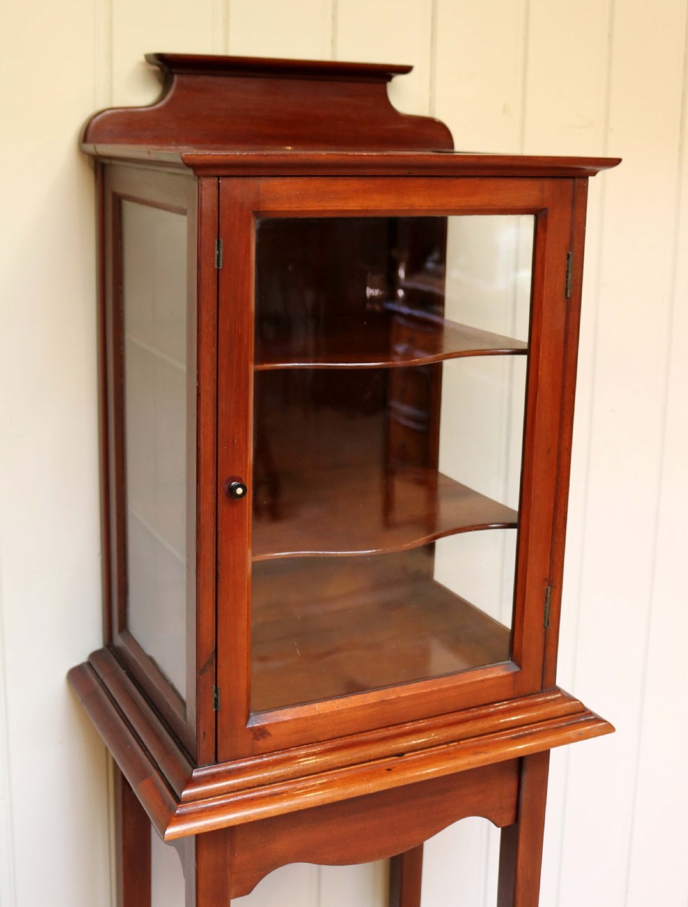 Small Proportioned Mahogany Display Cabinet On Stand View IV