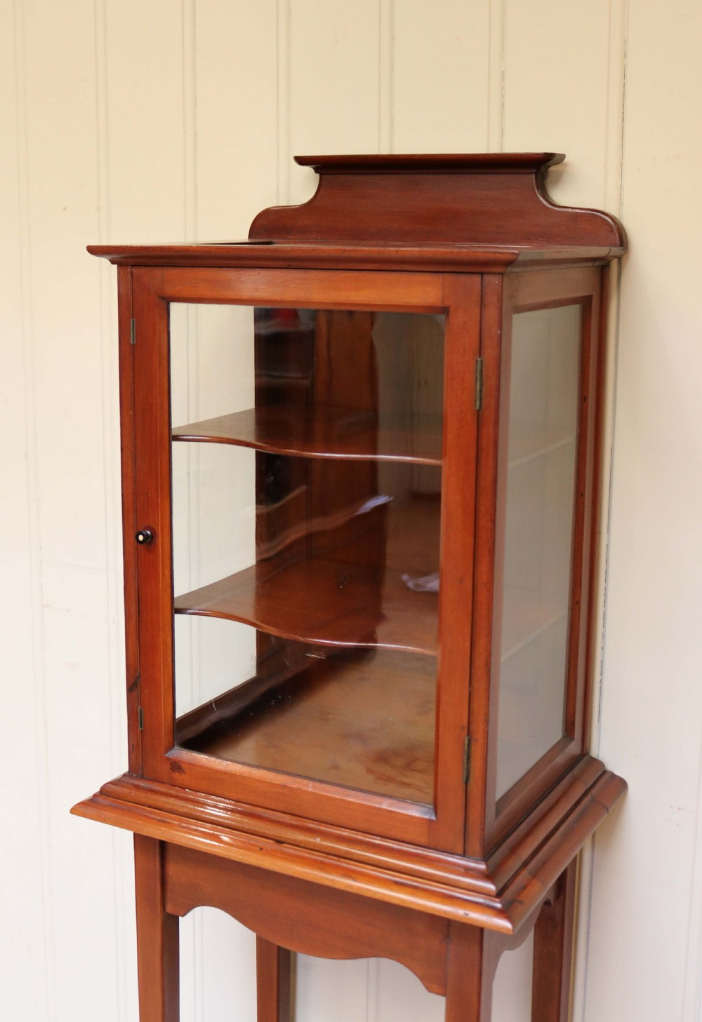 Small Proportioned Mahogany Display Cabinet On Stand View VII