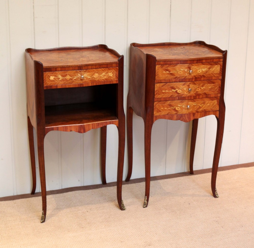 Pair Of French Inlaid Bedside Cabinets View VIII