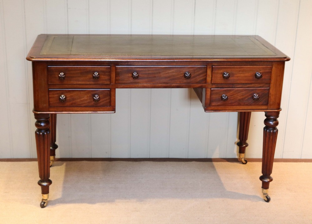 Mahogany Leather Top Desk