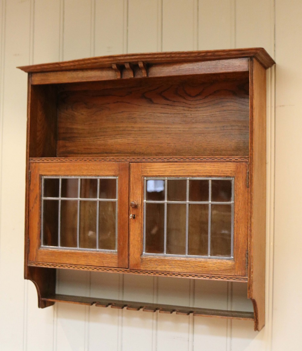 Oak Arts And Crafts Wall Cabinet  View VIII