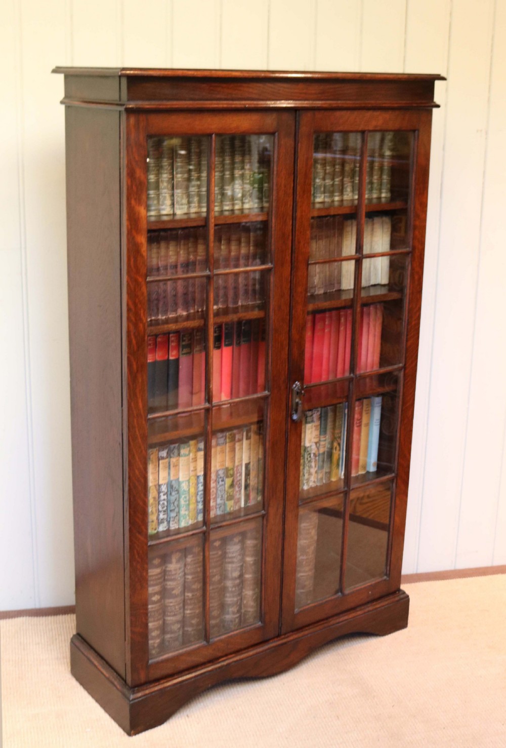 Oak Glazed Bookcase  View VII