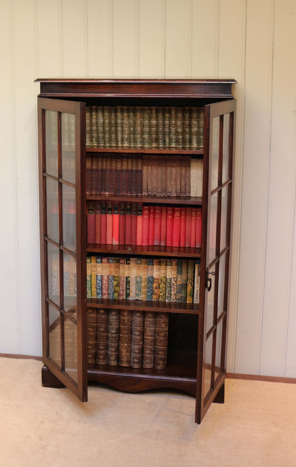 Oak Glazed Bookcase  View VIII