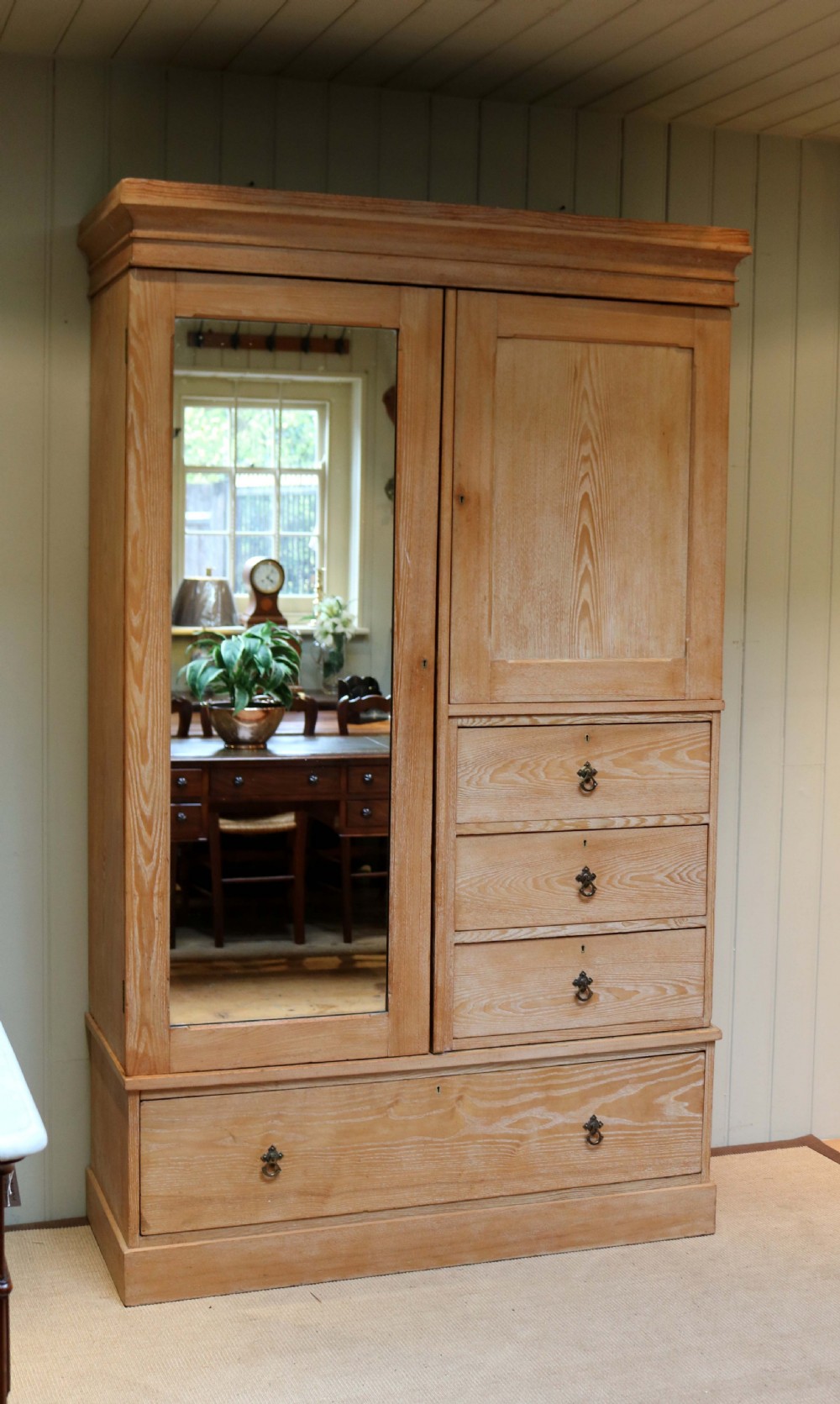 Edwardian Ash Beaconsfield Wardrobe