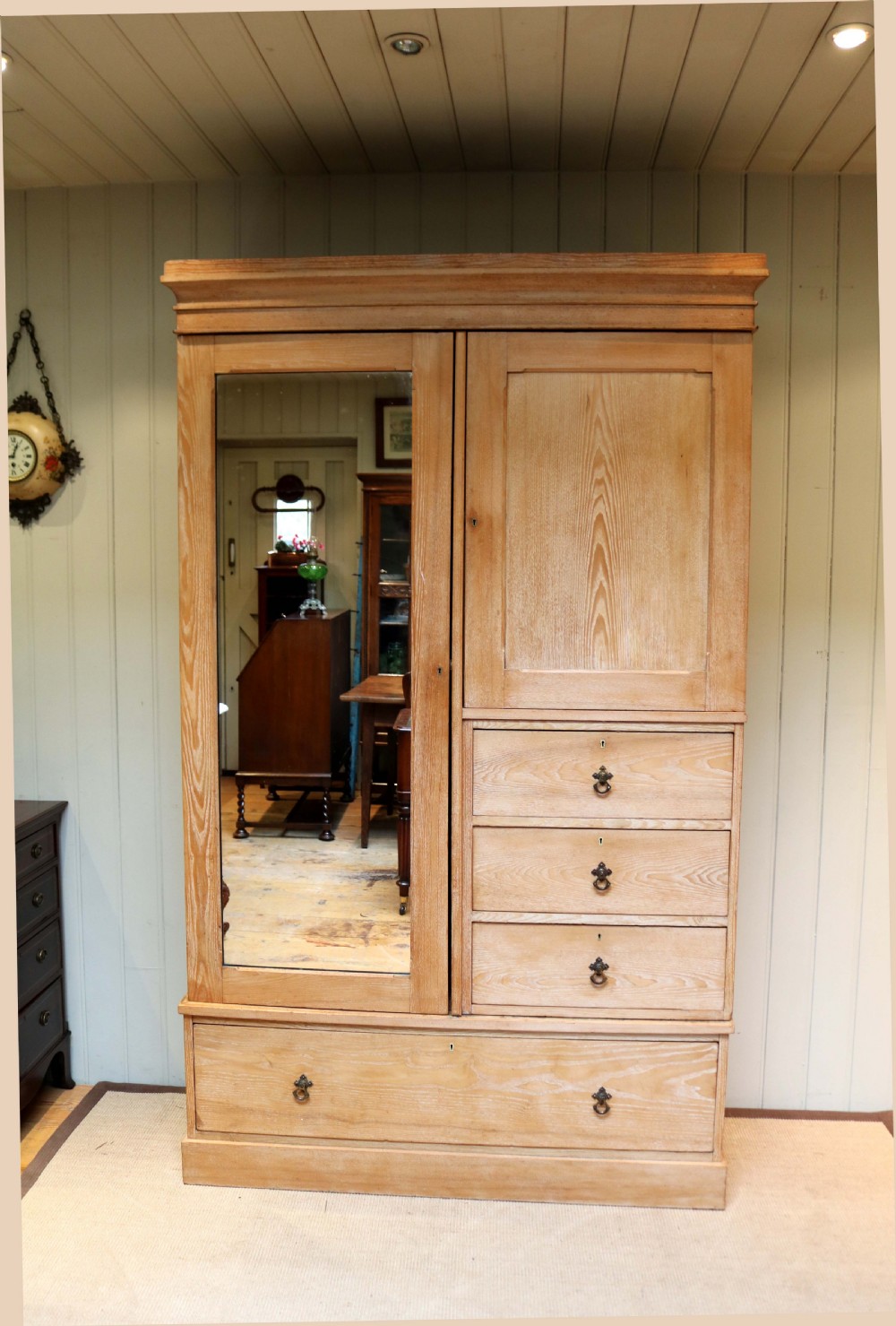 Edwardian Ash Beaconsfield Wardrobe View II