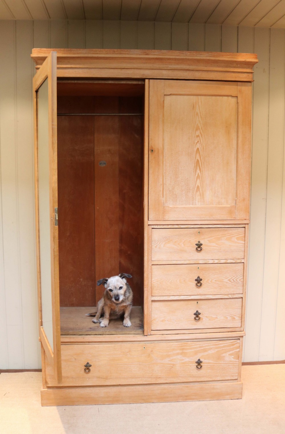 Edwardian Ash Beaconsfield Wardrobe View V