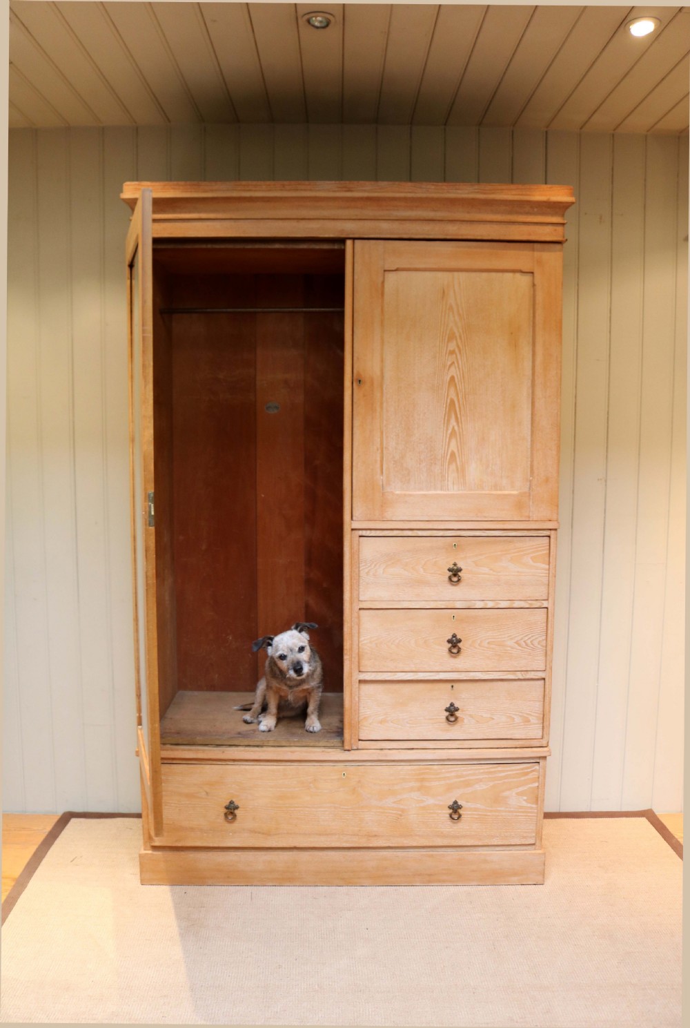 Edwardian Ash Beaconsfield Wardrobe View VI