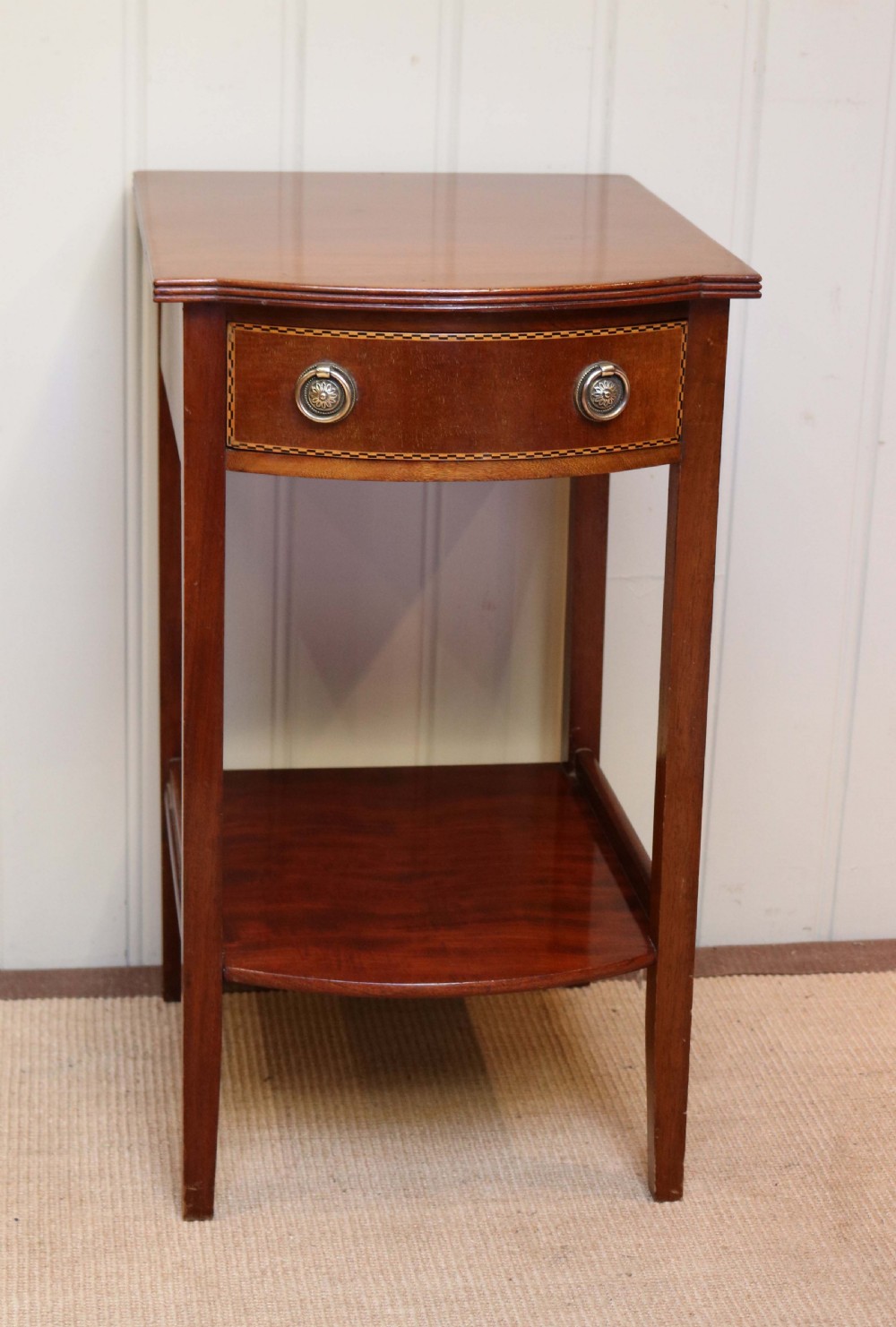 Edwardian Mahogany Serpentine Front Occasional Table