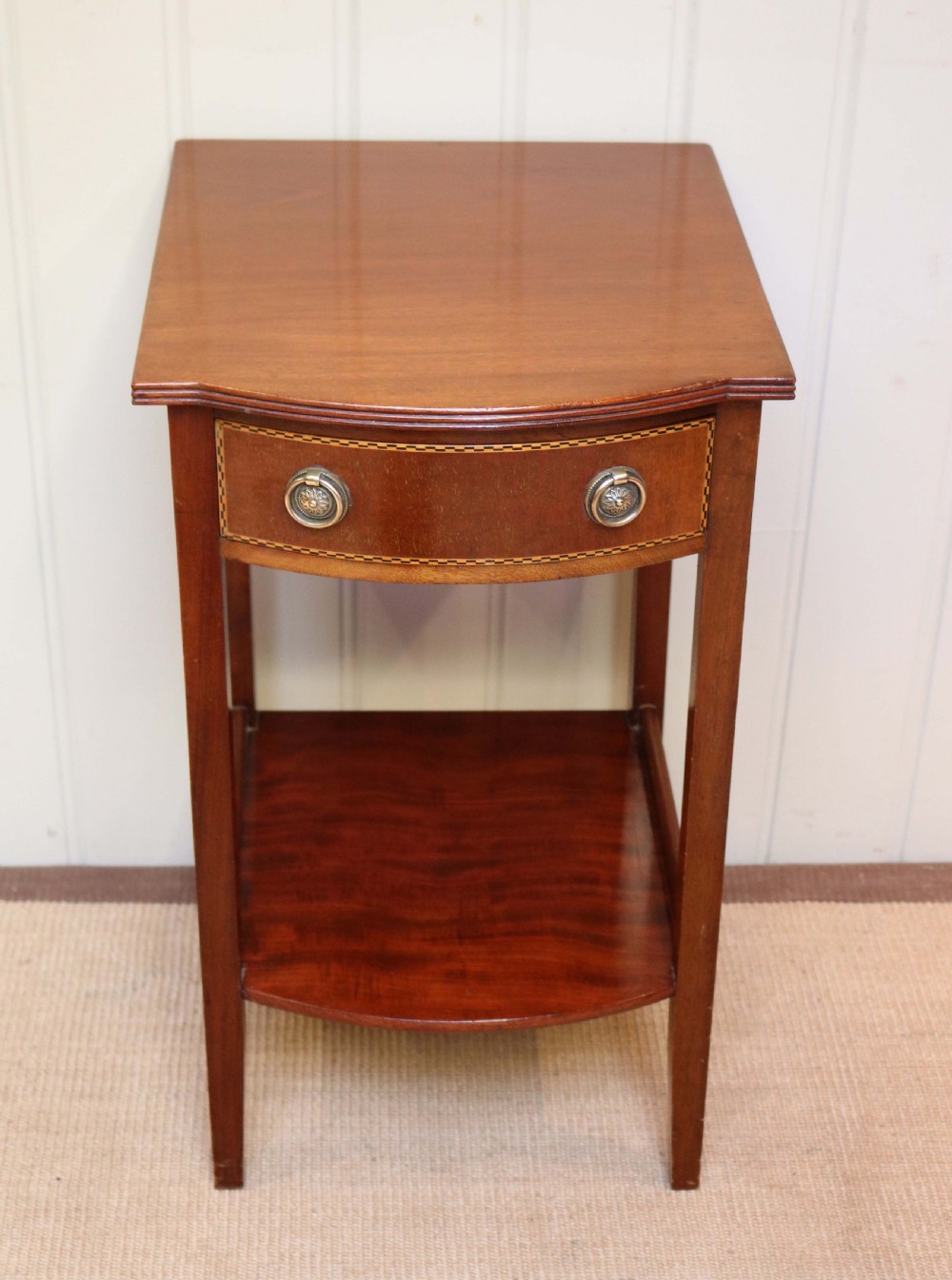 Edwardian Mahogany Serpentine Front Occasional Table View II