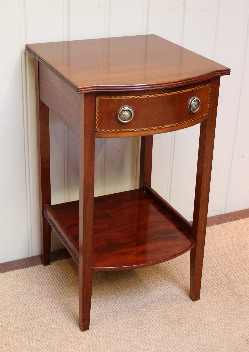 Edwardian Mahogany Serpentine Front Occasional Table View III