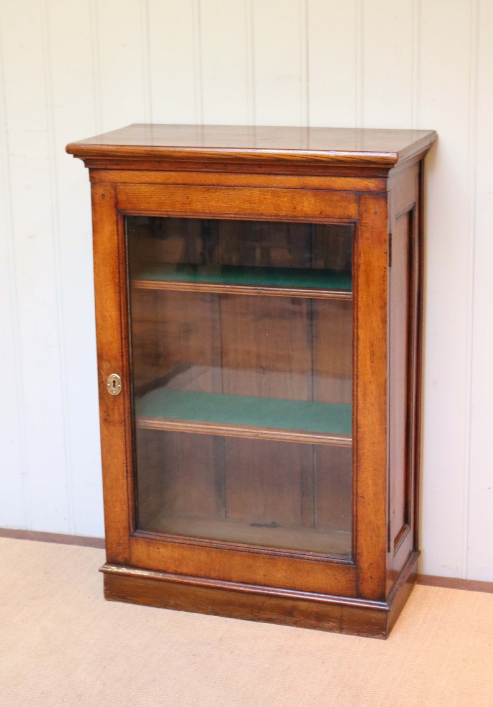 Small Edwardian Oak Bookcase View II
