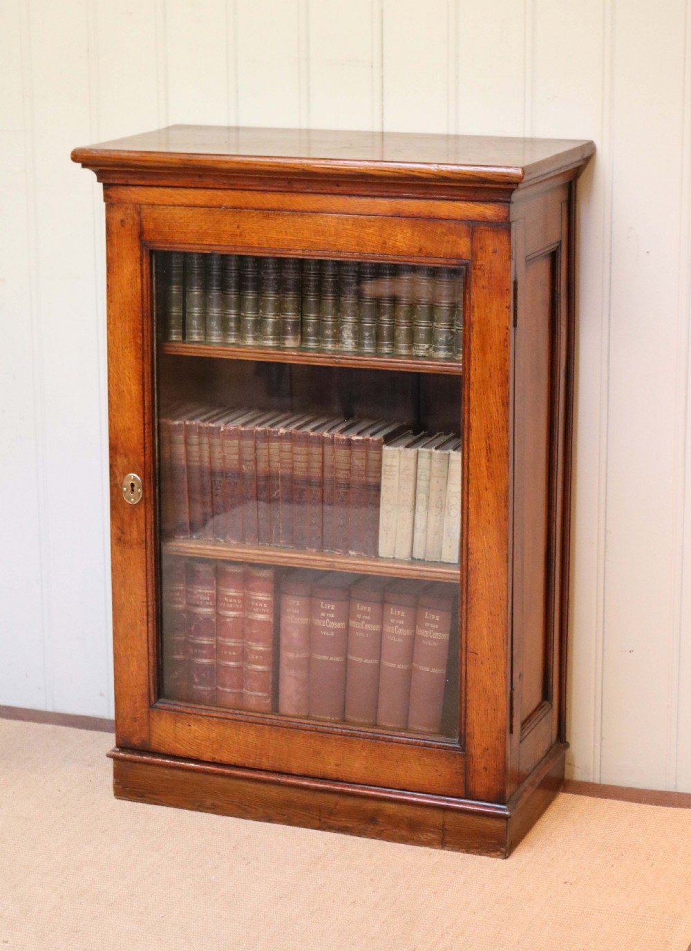 Small Edwardian Oak Bookcase View III