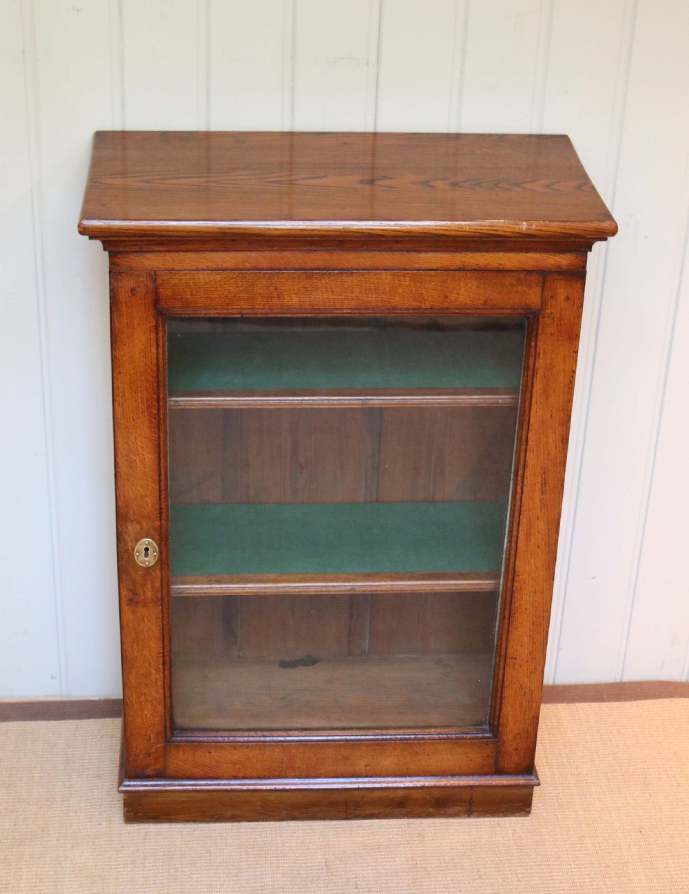 Small Edwardian Oak Bookcase View VI