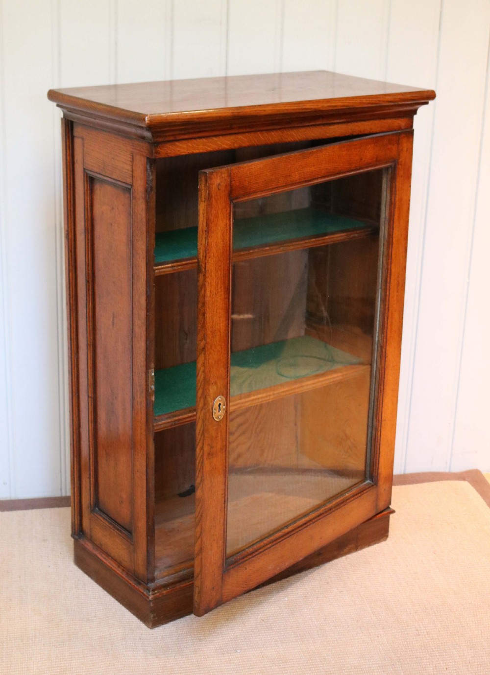 Small Edwardian Oak Bookcase View VIII