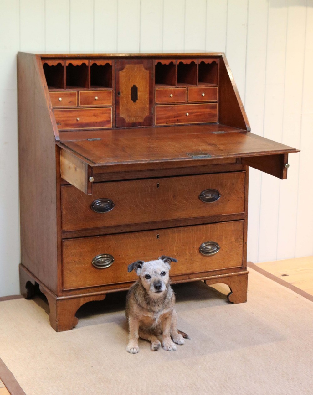 Georgian Oak Bureau View VIII