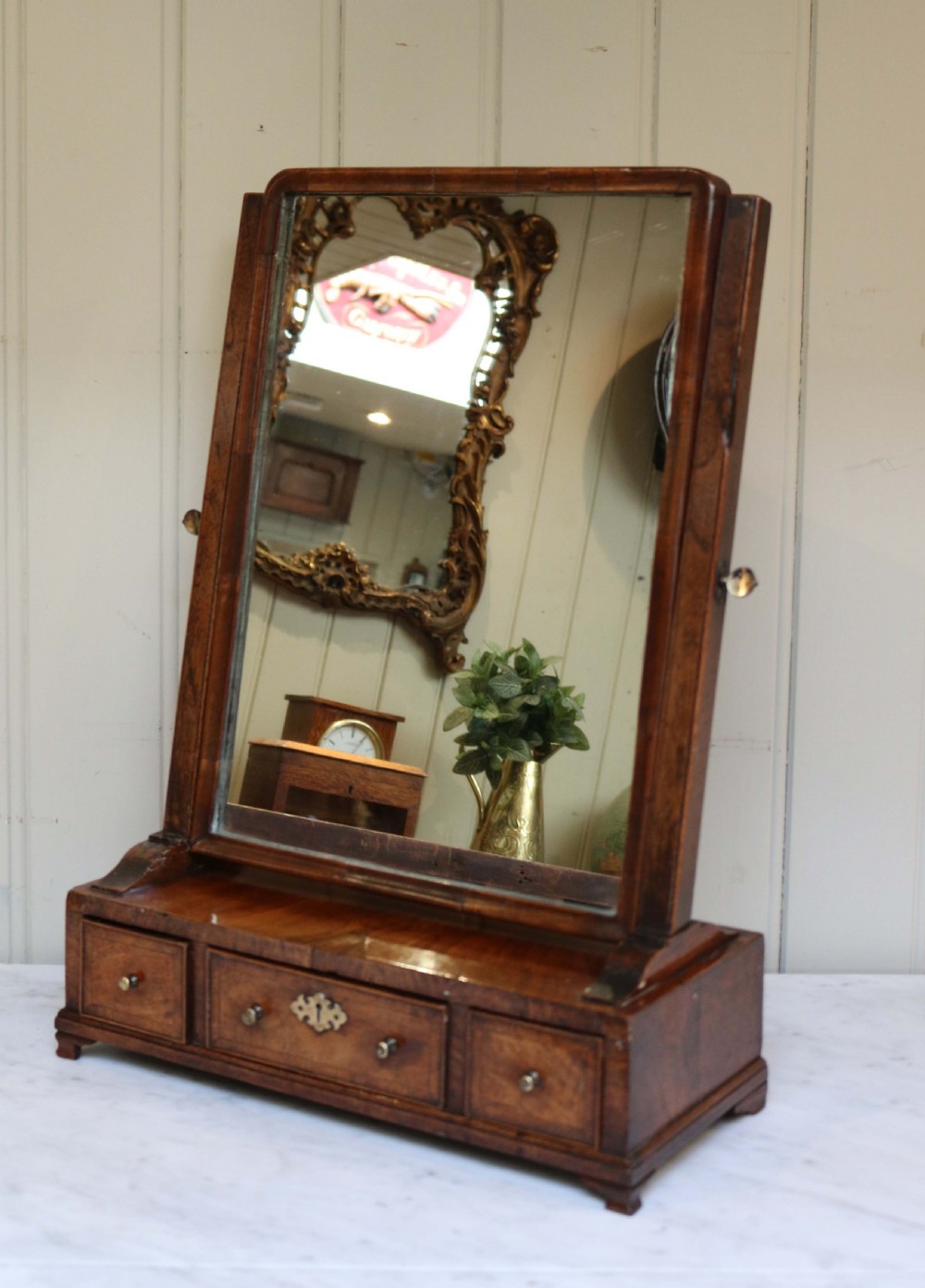 Georgian Walnut Dressing Table Mirror  View VI