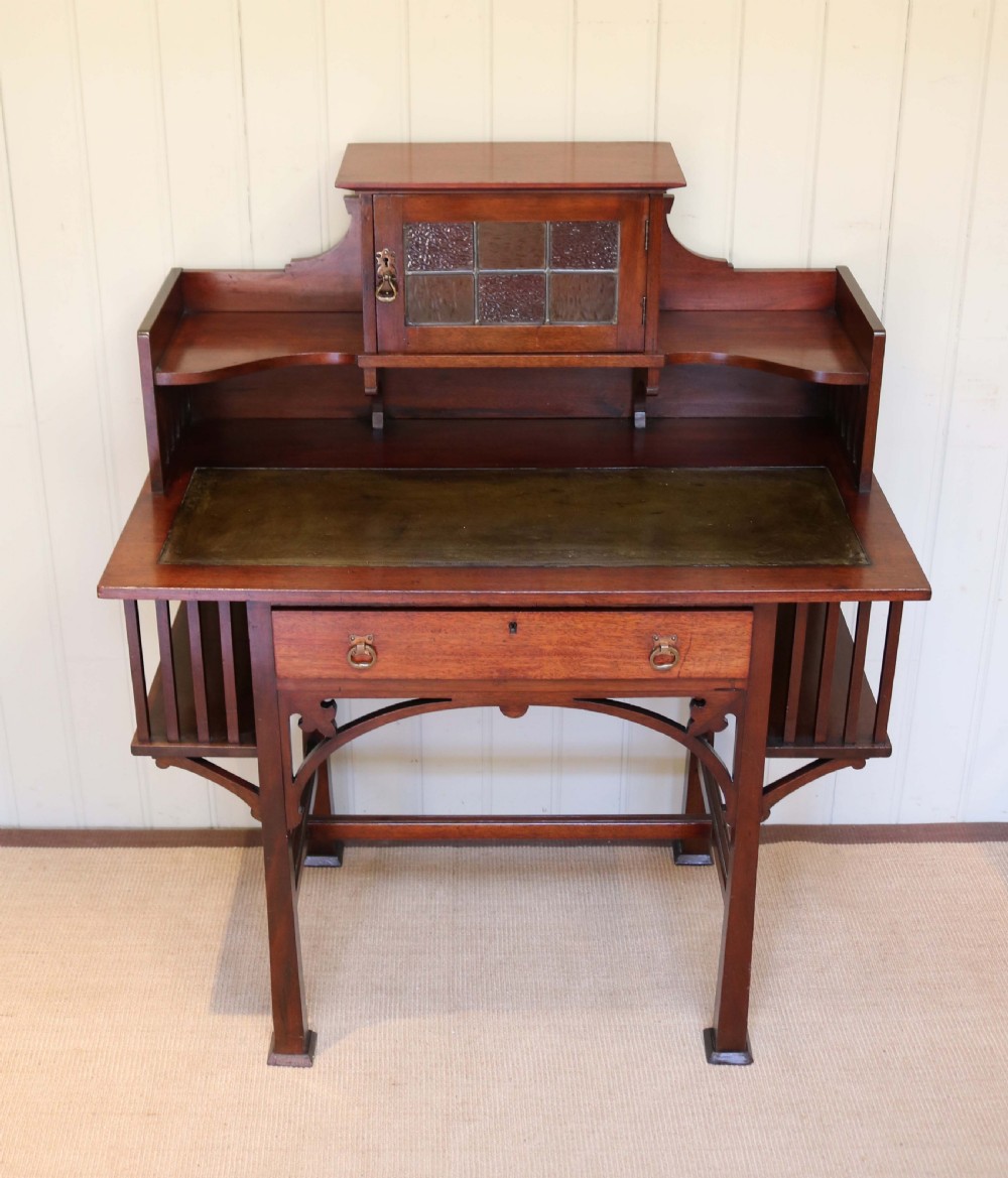 Arts And Crafts Mahogany Desk 