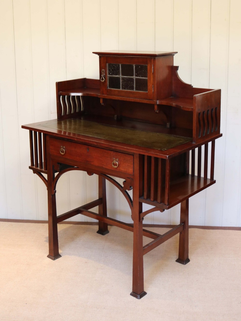 Arts And Crafts Mahogany Desk  View III