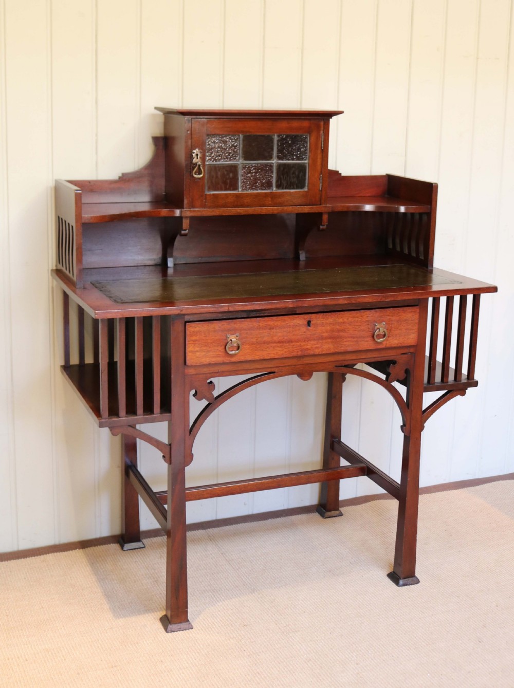 Arts And Crafts Mahogany Desk  View IV
